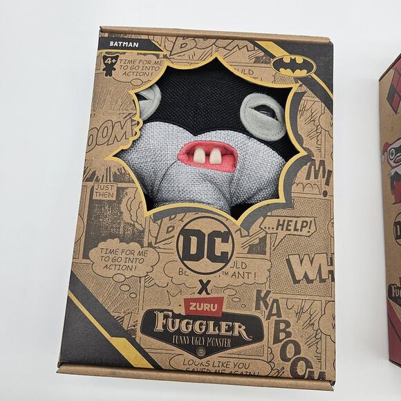 Zuru Fuggler DC X Comics Plush Set Batman Joker Harley Quinn Superman Monster - Picture 6 of 7